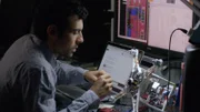 Samy KAMKAR testing the electric boad with cables in his hands