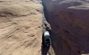 Gefährliche Fahrt durch die Steinwüste.