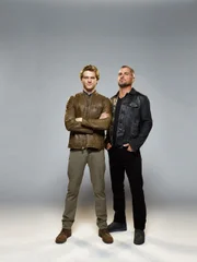 Angus MacGyver (Lucas Till) und Jack Dalton (George Eads)