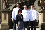 Das Team der Bäckerei Schmidt: Wolfgang Schmidt, Karin Schmidt, Bernd Schmidt, Sebastian Schmidt.