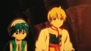 In Ali Baba (r.) findet der junge Zauberer Aladdin (l.) einen wahren Freund, mit dem er sich auf die Suche nach unermesslich wertvollen Schätzen macht, die in den alten Ruinen eines Königspalastes, einem sogenannten "Dungeon", verborgen sein sollen ...