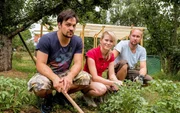 Die Großstadtgärtner aus Stuttgart: Joshua Donalies, Fabienne Widera und Patrick Widera.