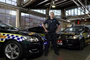 Cast of Highway Patrol pose for portraits at the Dawson street Police Complex on the 11th of August 2016 in Melbourne Australia.