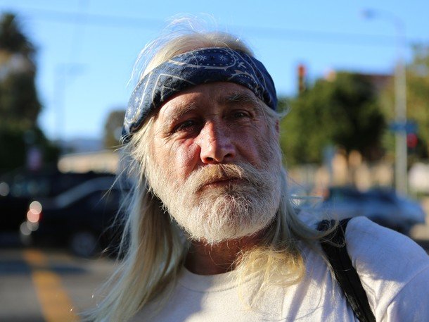 John is a Vietnam Vet who panhandles for drug money. He was made homeless by the 1994 North Ridge earthquake, and has lived on the streets of Hollywood ever since.