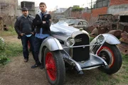 Antonio Burnet and Yusuf Johnson with the Rolland Pilain.