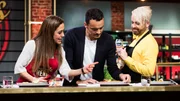 Anastasia Zampounidis (li.), Giovanni Zarella und Ross Antony (re.)