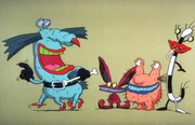 L-R: The Gromble, Ickis, Krumm, Oblina