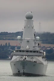 British Royal Navy destroyer HMS Diamond (D34).