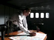 Hans Langsdorff bestimmt den geheimen Kurs des Schiffes