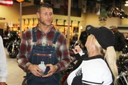 Josh talking to Dorthey.
