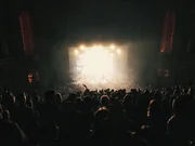 Audience, concert, spectators, stage.