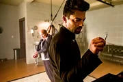 Back to front: Viktor (Paul Ben-Victor), Jesse Custer (Dominic Cooper)
