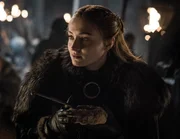 Sophie Turner as Sansa Stark.