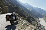 Auf dem Karakorum-Highway im nördlichen Pakistan.