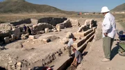 Archäologische Ausgrabungsstätte in der Berg-Karabach-Region