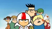 KICK BUTTOWSKI - Disney XD will premiere a new original 2-D animated comedy series "Kick Buttowski - Suburban Daredevil," on SATURDAY, FEBRUARY 13 (8:30 a.m. ET/PT). Produced by Disney Television Animation, the series follows an extraordinary kid named Kick who is determined to become the world's greatest daredevil. (DISNEY XD)
KICK BUTTOWSKI, BRAD, GUNTHER