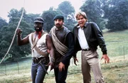 Nick Rivers (Val Kilmer), Déjá Vu (Jim Carter,m.) und Chocolate Mousse (Eddie Tagoe,l.)