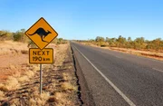 Straße durchs Australische Outback.