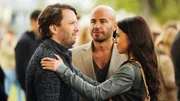 Treffen mit dem potentiellen Schwager, l-r: Christian Ulmen als Daniel, Dar Salim als Cem, Aylin Tezel als Aylin