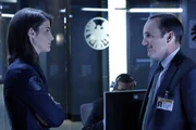 Maria Hill (Cobie Smulders) und Phil Coulson (Clark Gregg)