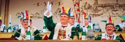 SWR Fernsehen NÄRRISCHE WOCHEN IM SÜDWESTEN, "Stockacher Narrengericht", am Donnerstag (08.02.18) um 20:15 Uhr.
Das Kollegium des Narrengerichts.