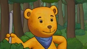 Mondbär hat für Specht einen besonderen Gebrutstagskuchen gebacken.