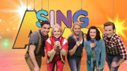 Singa und die Studiogäste vom Musical "Bibi und Tina – Die große Show" mit ihrem Hit „Mädchen gegen Jungs"