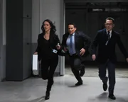 (v.l.): Root (Amy Acker), Fusco (Kevin Chapman) und Finch (Michael Emerson)