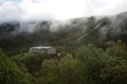 Telemark, Norway - A shot of Vemork in the Mist. The former power plant is now a museum. In WW2 heavy water was produced here and sent off to Germany. Until the Allies took action.