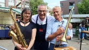 Rainer Sass und die Big Band Musiker Johann Kammann, Christel Worthmann