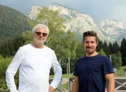 L-R: André Heller, Marcel Hirscher.