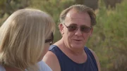 Troy (right) talks to Cindy (left) about his night out as Lucy.