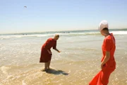 Iva and Betsy at the beach.