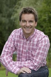 Moderator Florian Schrei.