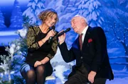 Charles Brauer und Kim Fisher, aufgenommen bei der Aufzeichnung der MDR Show "Weihnachten bei uns" am 06.11.2018 in Zwickau.