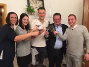V.l.: Kerstin, Marie, Gastgeber Rouven, Wilfried "Willi" und Alexander