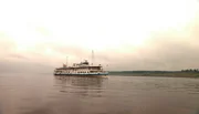 Das Postschiff Lermontov versorgt die Siedlungen auf den 2000 Kilometern von Krasnojarsk bis zum Polarmeer.
