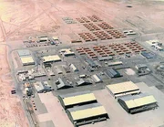 Die Militärbasis Area 51 aus der Luft fotografiert.