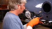 Edd China working on the Sunbeam.
