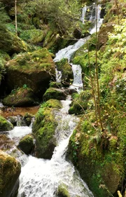 Gertelbach-Wasserfälle Bühlertal im Schwarzwald.