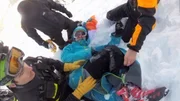 Rescue in the mountains.