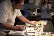 David Kinch bei der Arbeit