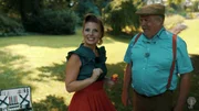 Moderatorin Katharina Gritzner und Gartenprofi Josef Stark