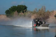 Laredo, TX: Agents patrolling the waters of the Rio Grande. (Photo Credit: © NGT)