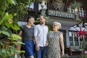 Die Hotel-Familie: Josef (Vater), Ludwig (Sohn) und Waltraud Gasser (Mutter).