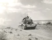 Picture Shows: Archive photo of tanks desert