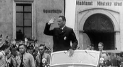 Konrad Henlein, Führer der Sudetendeutschen Partei in der Tschechoslowakei.