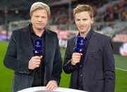 Experte Oliver Kahn und ZDF-Moderator Jochen Breyer.