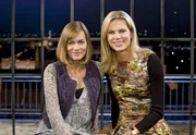 Von links: Schauspielerin Gesine Cukrowski und Moderatorin Nina Ruge.