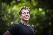 Medium shot of host Ellis Emmett during filming of Episode 105 in Majuro, the Marshall Islands.